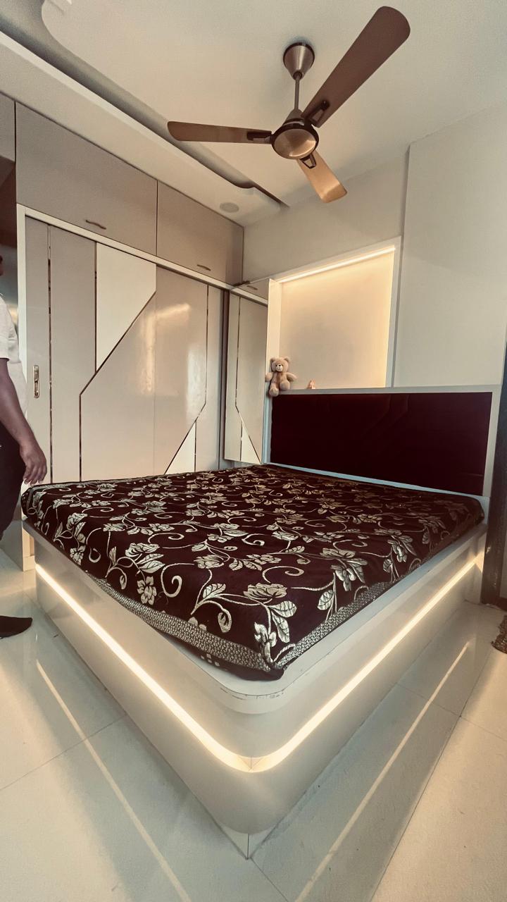 Modern Flat Living Room Mumbai — Living Room